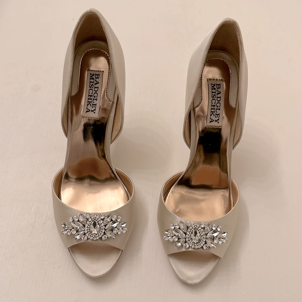 NEW | Badgley Mischka Women’s Open Toe Heels | Size 8